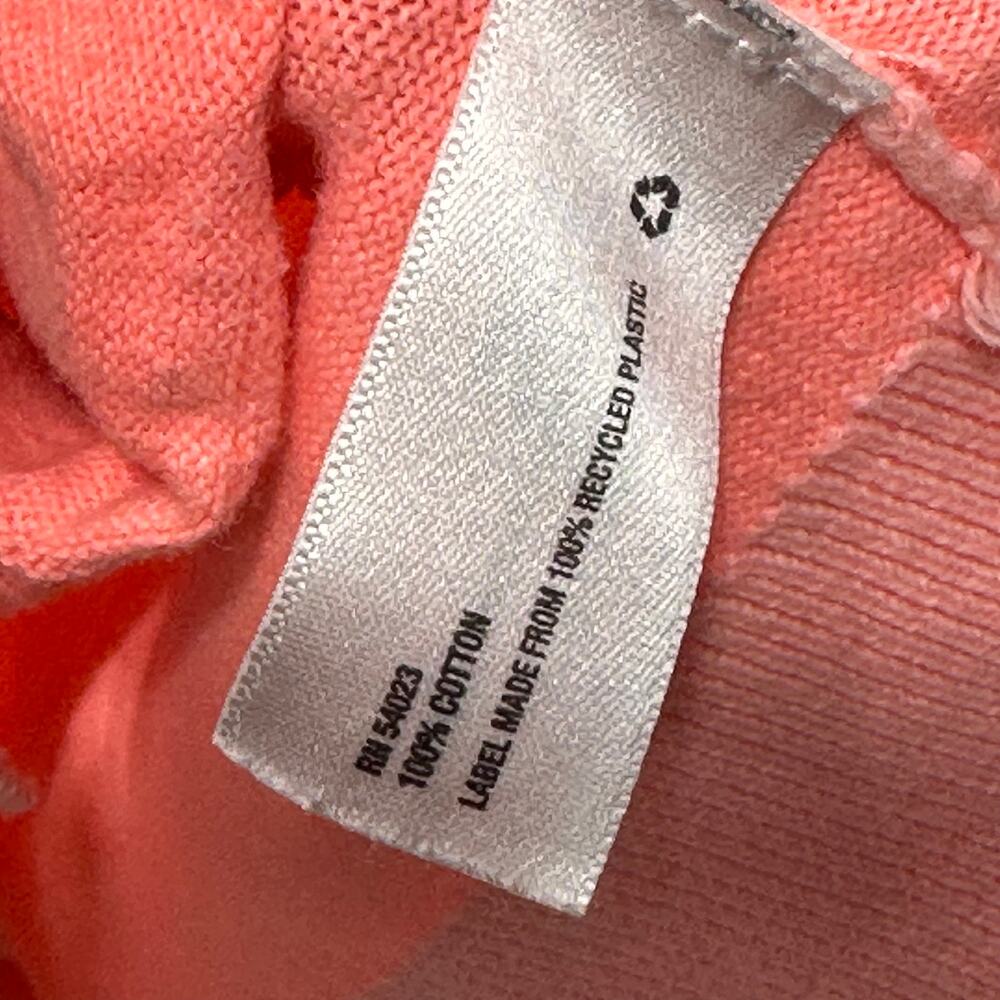 GAP Neon Coral Cardigan Small Cotton Button Front Sweater - Picture 5 of 8